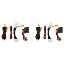 2X Caméra de Recul de Voiture Caméra D'Aide Au Stationnement pour 2/Demio Hatchback (DJ) 2014-2021 Compatible Câble D'écran D'Usine