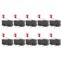 10 Stuks Eindschakelaar Rolhefboomarm SPDT Snap Action LOT