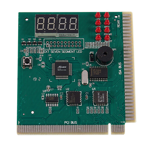 PC Moederbord Diagnostische Kaart 4-Cijferige PCI/ISA POST Code Analyzer