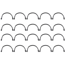 20X Sleeved Câble D'Extension ATX 4 Broches Mâle Vers Processeur Femelle ATX P4 Femelle Noir
