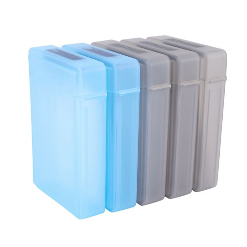 5 PCS 3.5 "Portable IDE  HDD External Case Hard Drive Case Hard Case Plastic Protection case
