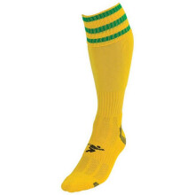 (7 UK-11 UK, Yellow/Green) Precision Unisex Adult 3 Stripe Pro Football Socks