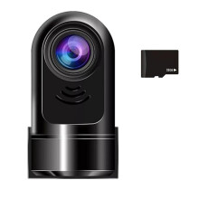1080P HD 360 Roterande ADAS Dashcam, Bilkamera med 32 GB-Kort, 24H Parkeringsläge/Nattseende/Rörelsedetektion