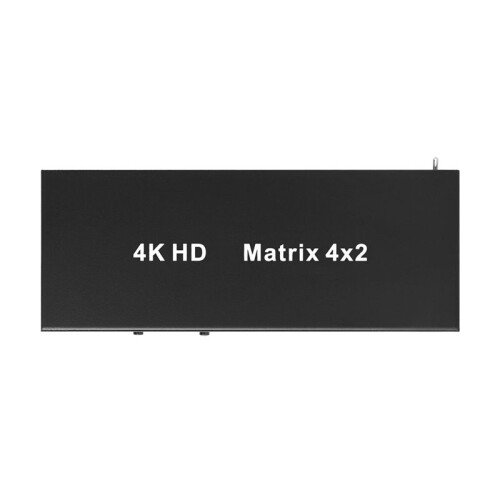 -Compatible Matrix 4X2  Splitter 4K 30Hz with Audio Out Support 3D Function for DVD HDTV TV Box EU Plug