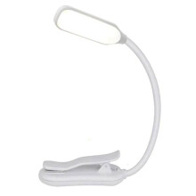 Wiederaufladbare Buchleuchte 7 LED Leselampe 3-Stufig Flexibel Easy Clip Lampe Lesen Nacht Leselampe im Bett Weiß