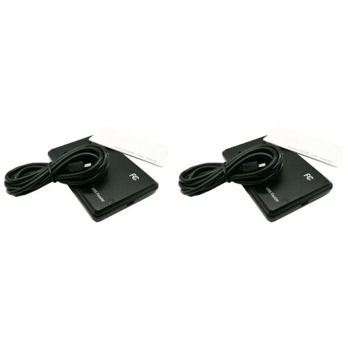 2X RFID  Card Reader with USB Port, 13.56MHz IC Card, Contactless Sensitivity, Support Window System Linux