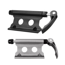 2 Pcs Bike Fork Mount Bicycle Truck Bed Roof Bike Rack Fork Mount Block Truck Mount for MTB Road Bike Black & Silver