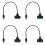 4X USB 3.0 para 2.5 Polegadas  Cabo Adaptador de Disco RíGido SDD  para USB 3.0 Conversor-Preto 1