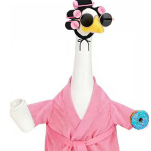 Eye Catching White Geese Bathrobe Costume Outfit For-JJ69541B1