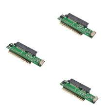 3X 7+15 Pin Ssd Hdd Female to 2.5 Inch 44Pin Ide Male Adapter for Laptop