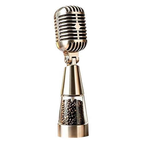 Portable Seasoning Holders Shape As Microphone For Home And
