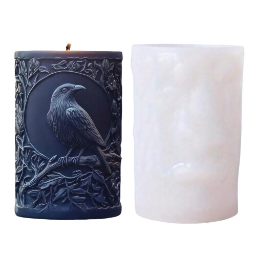 Jackdaw Cylindrical Candle Silicone Molds For Resin Casting