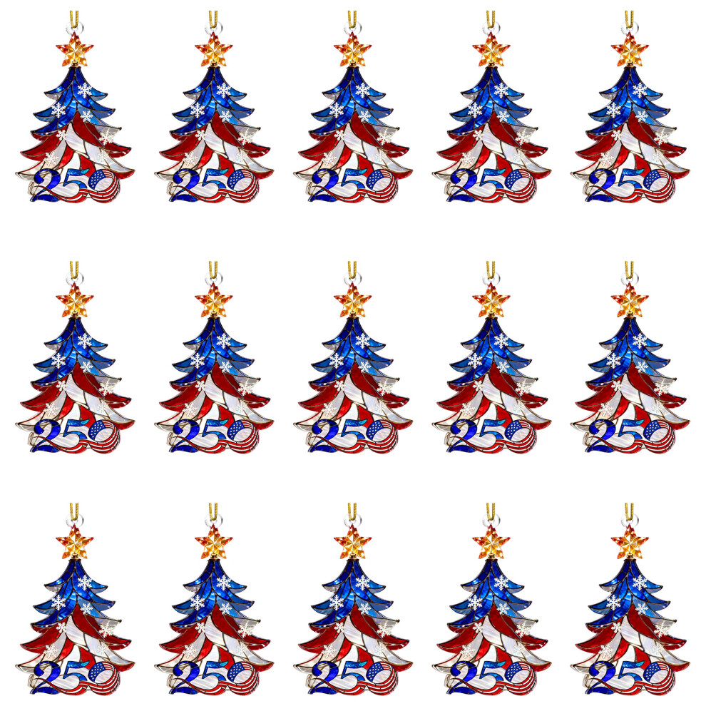 250Th Anniversary Ornament Shatterproof Acrylic Christmas-C 15 7704001413250