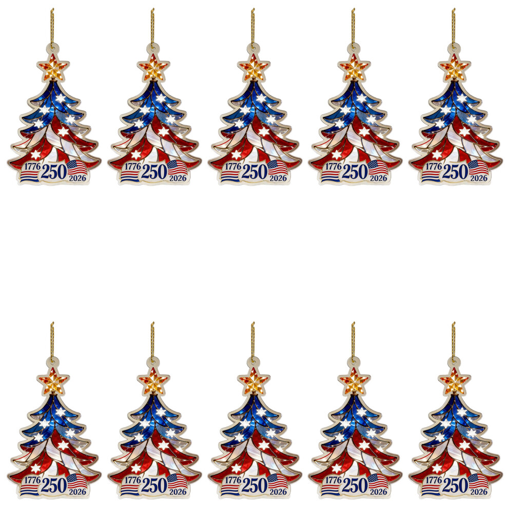 250Th Anniversary Ornament Shatterproof Acrylic Christmas-B 10 7704001413656