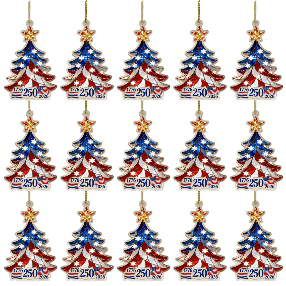 250Th Anniversary Ornament Shatterproof Acrylic Christmas-B 15 7704001413472