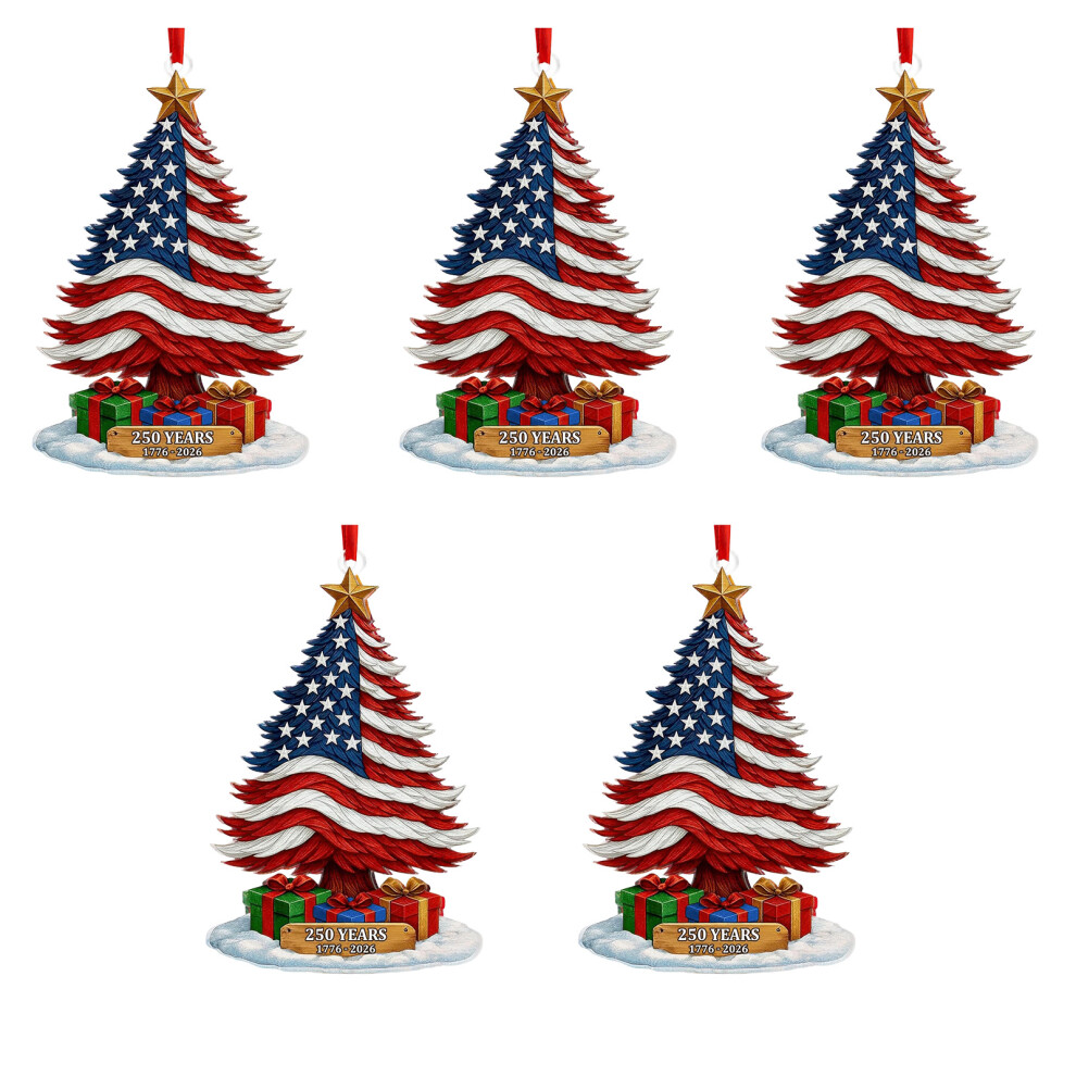 250Th Anniversary Ornament Shatterproof Acrylic Christmas-A 5 7704001413359