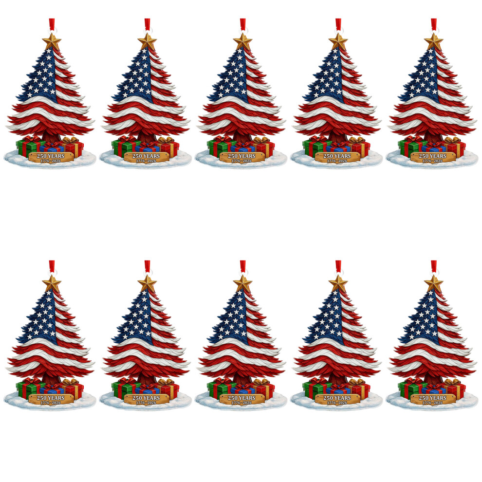250Th Anniversary Ornament Shatterproof Acrylic Christmas-A 10 7704001413304