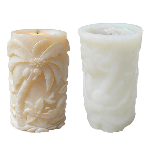Tree Embossing Cylinder Silicone Candle Molds Temperature
