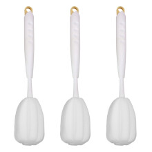 Brosse à récurer en éponge polyvalente avec nettoyeur de-Jaune