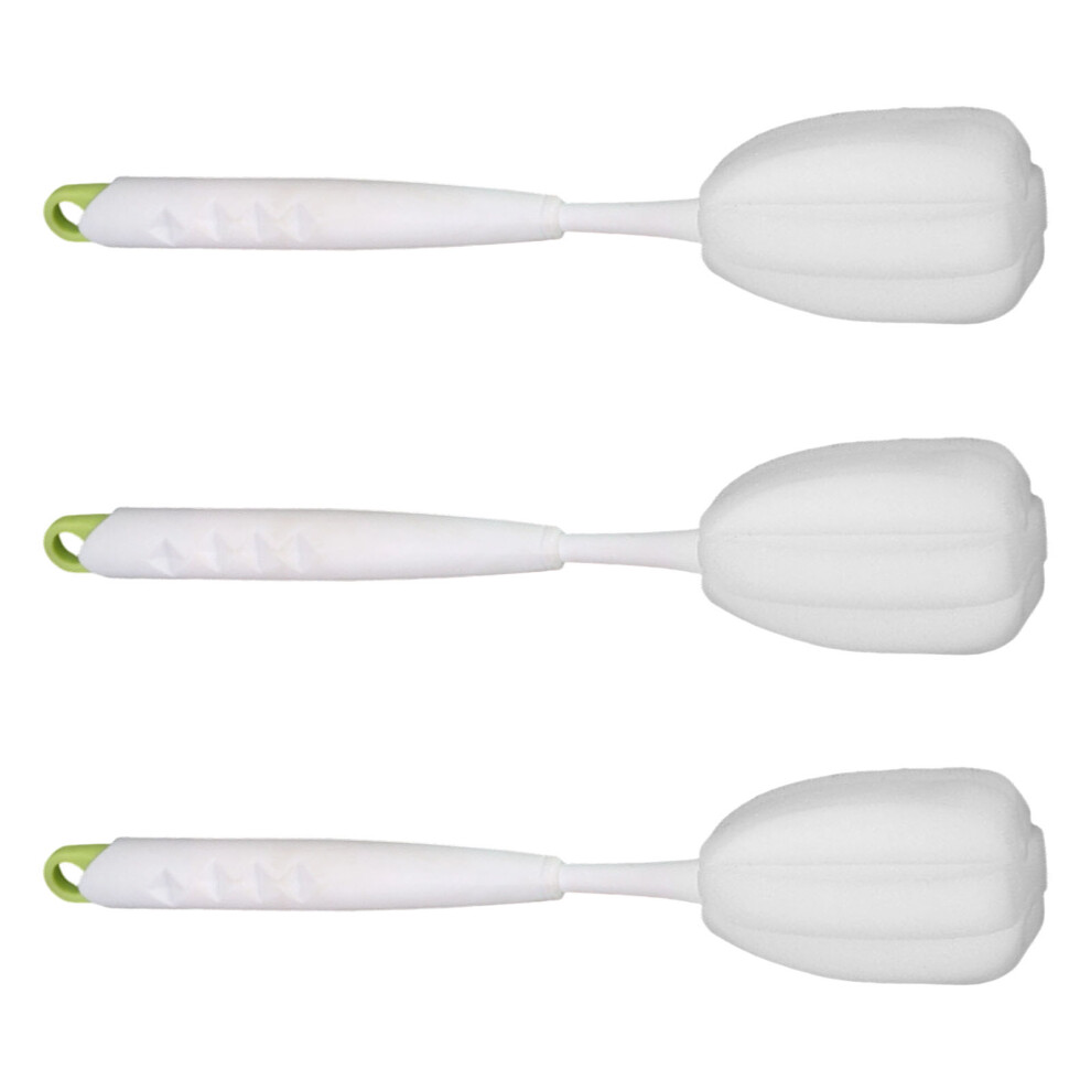 Soft Sponge Cleaning Brush Cleaner Set For Milk Bottles- Green