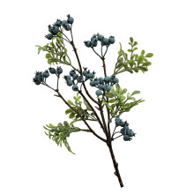62CM Tall Simulation Blueberry Twig For Home Decoration-Blue