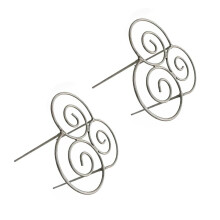 2 Stück Metall-Pflanzenstütze für-S