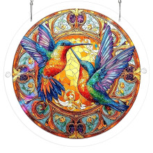 Puzzle Suncatchers Stained Glass Window Hanging Decors-10