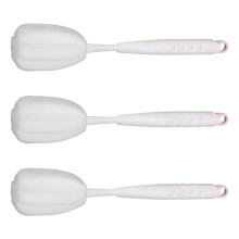 Mehrzweck-Schwamm-Schrubber-Bürste mit langem Griff,-Rosa