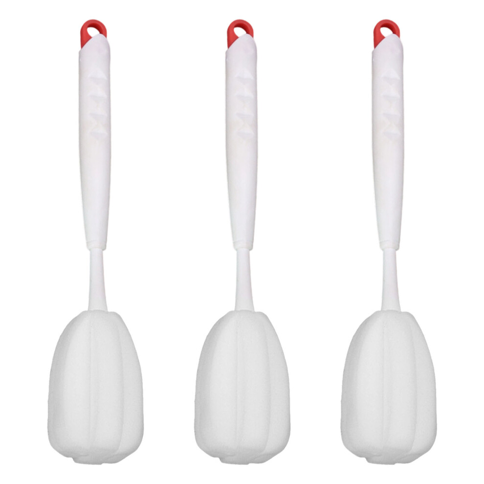 Household Sponge Brush Straw Cleaning Tool For Daily Dish-Red