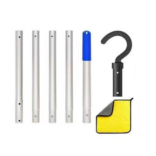 Professional 5 Section Telescopic Pool Cleaner Hook With