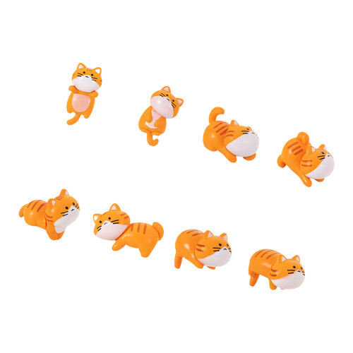 Delicate Plastic Kitten Beeldje Creatief Miniatuur Landschap