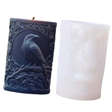 Moules cylindriques de bougie de Silicone de Choucas pour faire