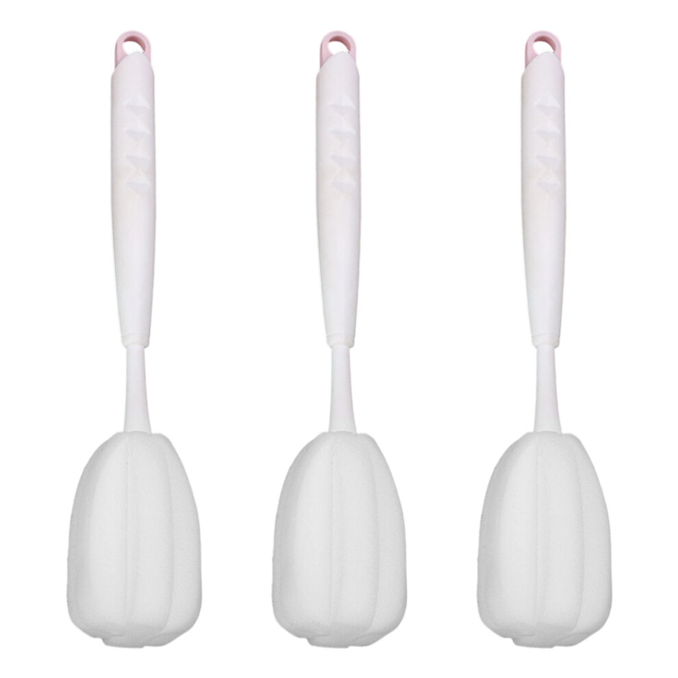 Gentle Scratch Prevent Sponge Cleaning Brush For Baby- Pink