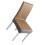 5 Color Grid Chair Cover High Density-silk matte brown 1