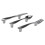 6 PCS Knife Spoon Fork Kitchen Cabinet Closet Drawer Pull Handles Knobs 3-Inch Center to Center (Silver) 5