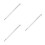 3Pcs Durable White Metal Stylus Pen for Tablets with Fabric Tip 3