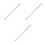 3Pcs Durable White Metal Stylus Pen for Tablets with Fabric Tip 7