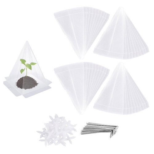 Les protecteurs de plantes transparents forment des mini serres