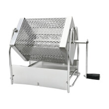 Handy Crank Coffee Roaster With Stainless Steel Drum For Even