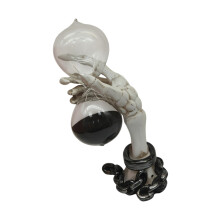Squelettes en résine, minuterie de sable à main, Statue- remis