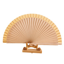 Éventail pliant en bois, éventail chinois pliable à main en-Bois