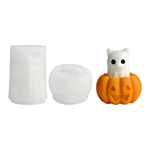 High Temperatures Silicone Mould for Halloweens-pumpkin kitten