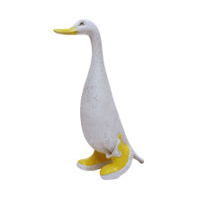 Resin Duck Figurines Yard Garden Decorations-Lift left foot