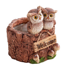 Animal Themed Resins Plant Pot With Drainage Hole Unique-1