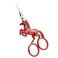 Antique Embroidery Scissors Stainless Steel Scissors-Red