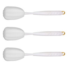 MultiPurpose Sponge Scrubber Brush With Long Handle-Yellow