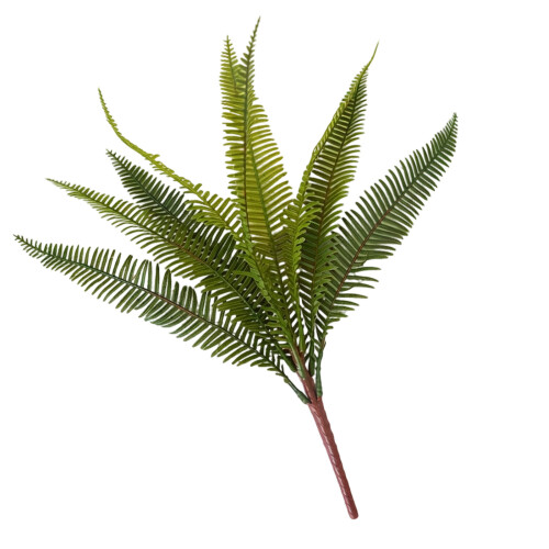 Artificial Fern Realistic Plastic Decorative Green-9 leaves