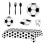 Football Themed Disposable Party Tableware Set Plastic 1