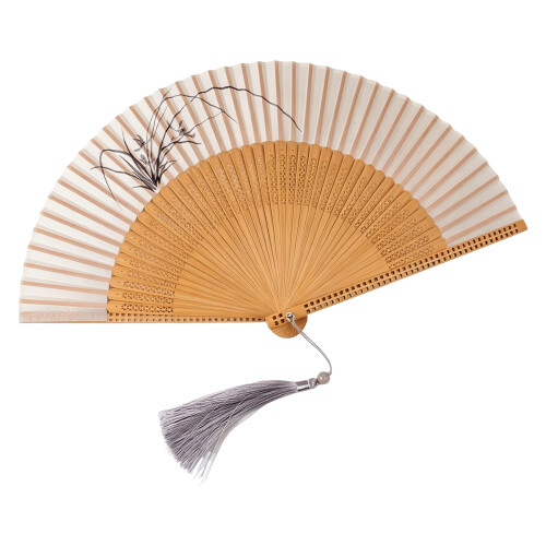 Folding Fan With Silk Design Excellent For Enhancing-7