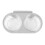 Durability Plastic Suspended Feeding Bowls Space Saving-Grey 1